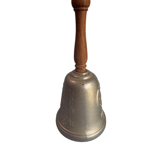 Vintage 1976 Gorham The Freedom Bell Wood Handle Pewter Bicentennial 10 1/4" - Picture 4 of 7